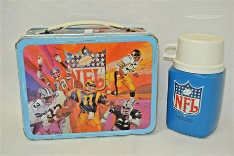 national football 1978 metal lunch box|Nfl Lunch Box 1978 for sale .